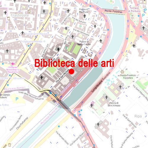 Mappa Biblioteca delle Arti al San Michele