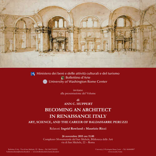 Ann C. Huppert, Becoming an architect in Renaissance Italy